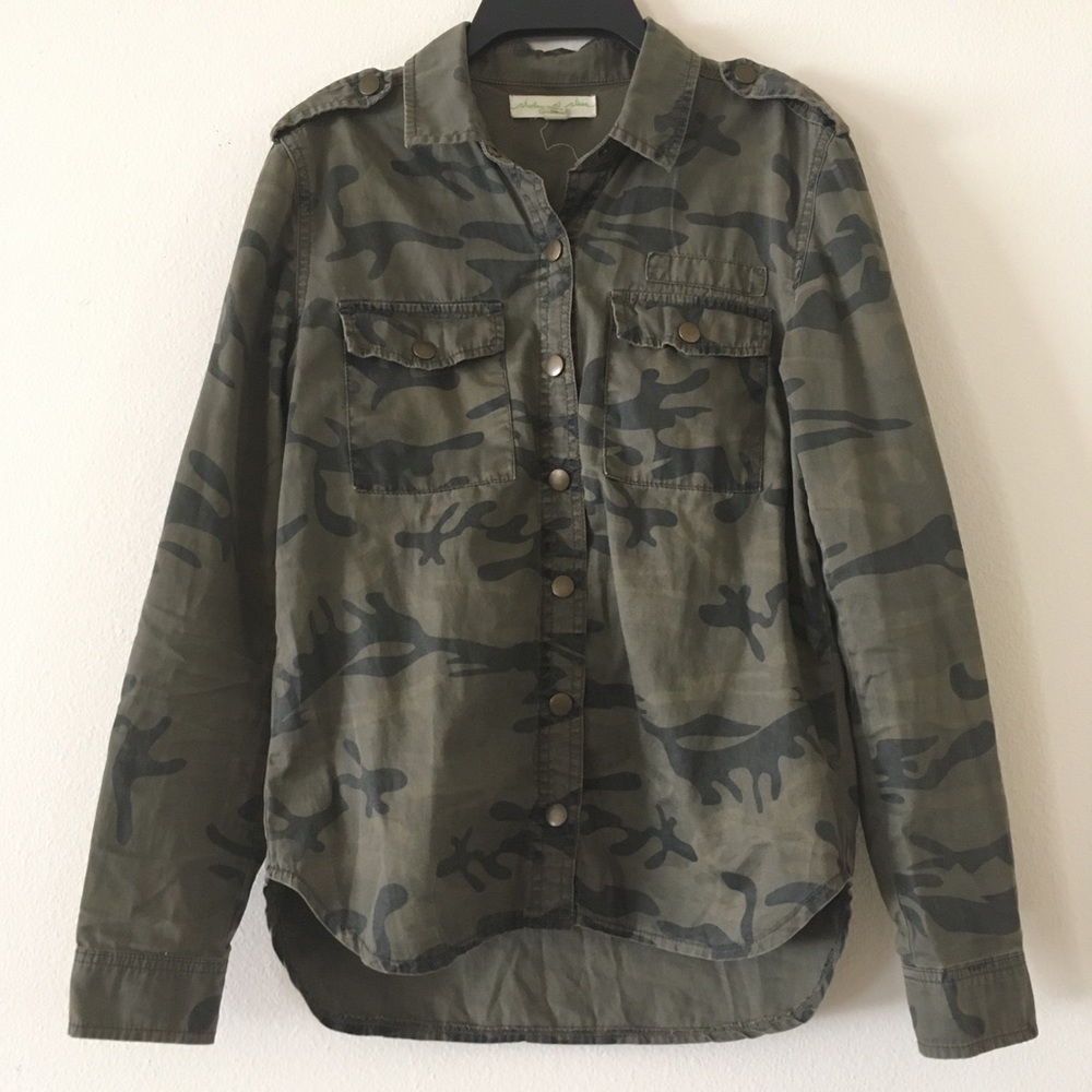 Cool Army Camo Button Down